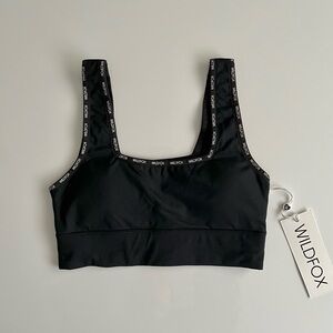 NWT Wildfox sports bra, black, small